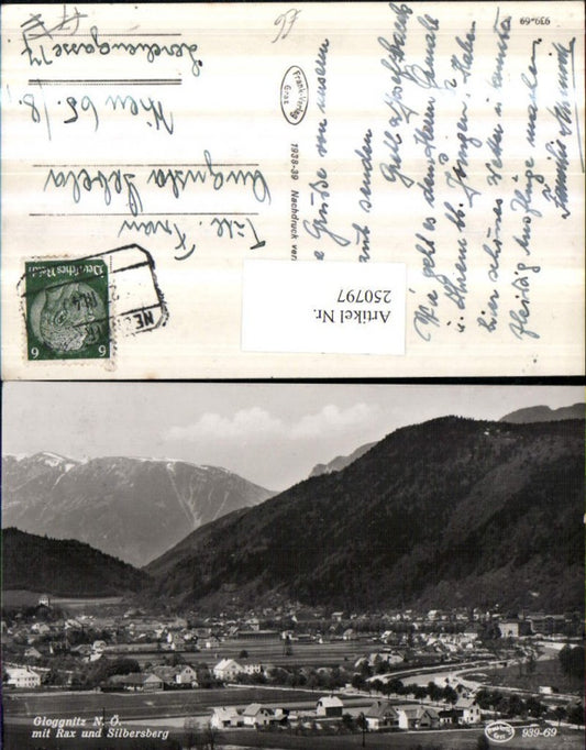 250797,Gloggnitz Totale m. Rax und Silbersberg