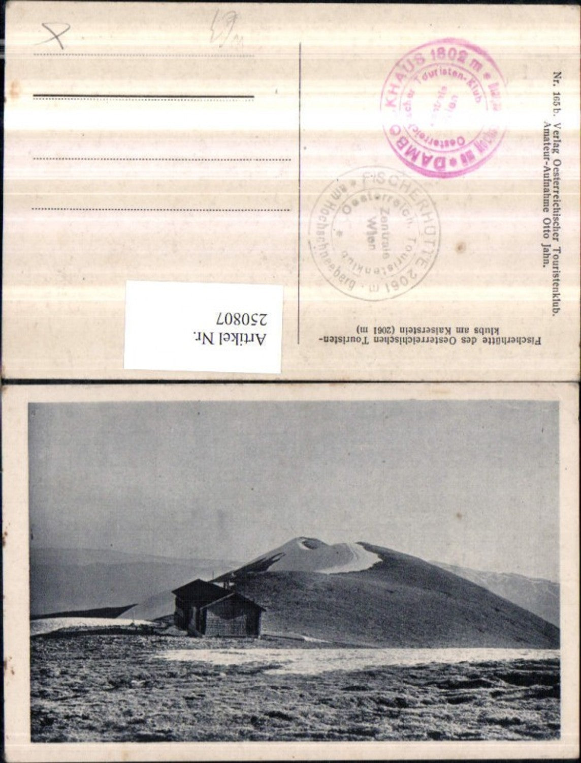 250807,Fischerhütte Berghütte am Kaiserstein b. Puchberg am Schneeberg