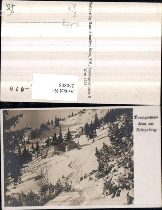 250808,Baumgartnerhaus am Schneeberg b. Puchberg Winterbild pub Hans Schneller 676