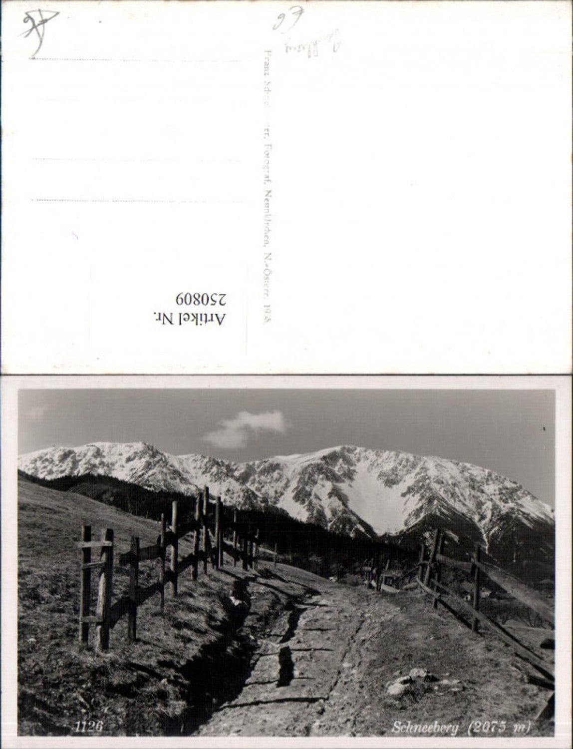 250809,Schneeberg b. Puchberg Partie Holzzaun