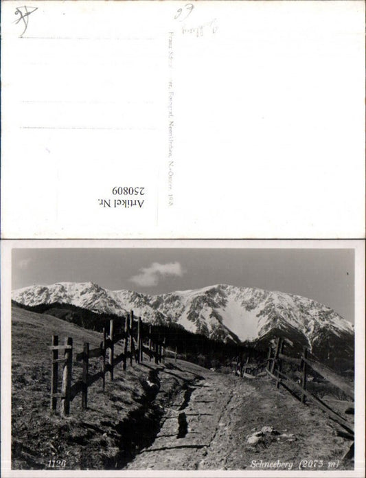 250809,Schneeberg b. Puchberg Partie Holzzaun