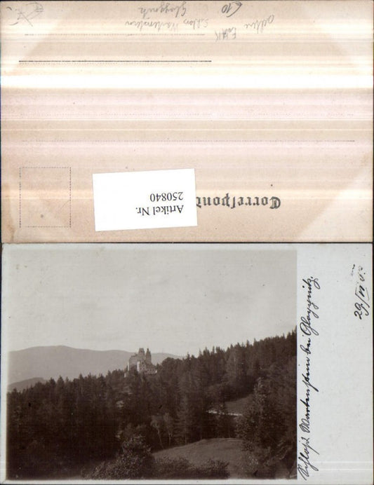 250840,Seltene Foto AK Schloss Wartenstein b. Gloggnitz