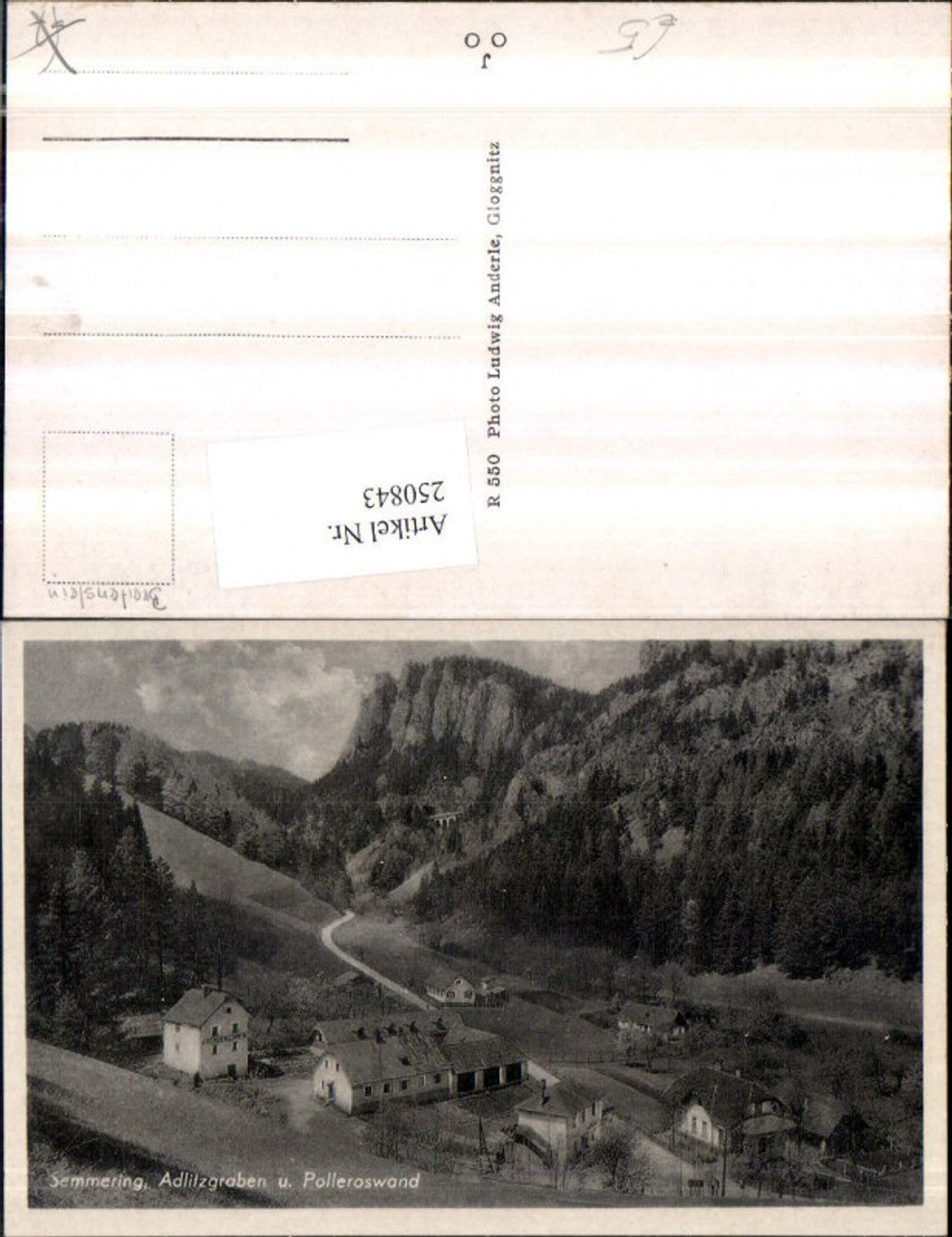 250843,Semmering Adlitzgraben u. Polleroswand