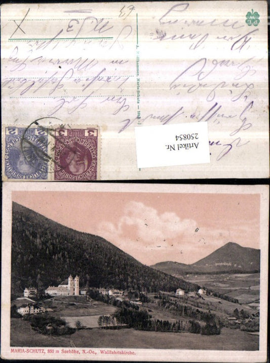 250854,Maria Schutz Totale m. Wallfahrtskirche Kirche