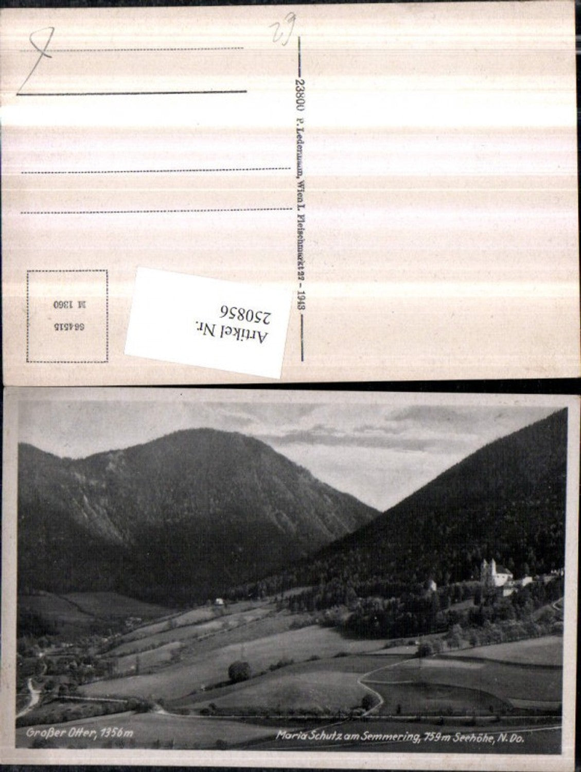 250856,Maria Schutz am Semmering Kirche m. Großer Otter