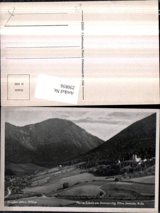 250856,Maria Schutz am Semmering Kirche m. Großer Otter
