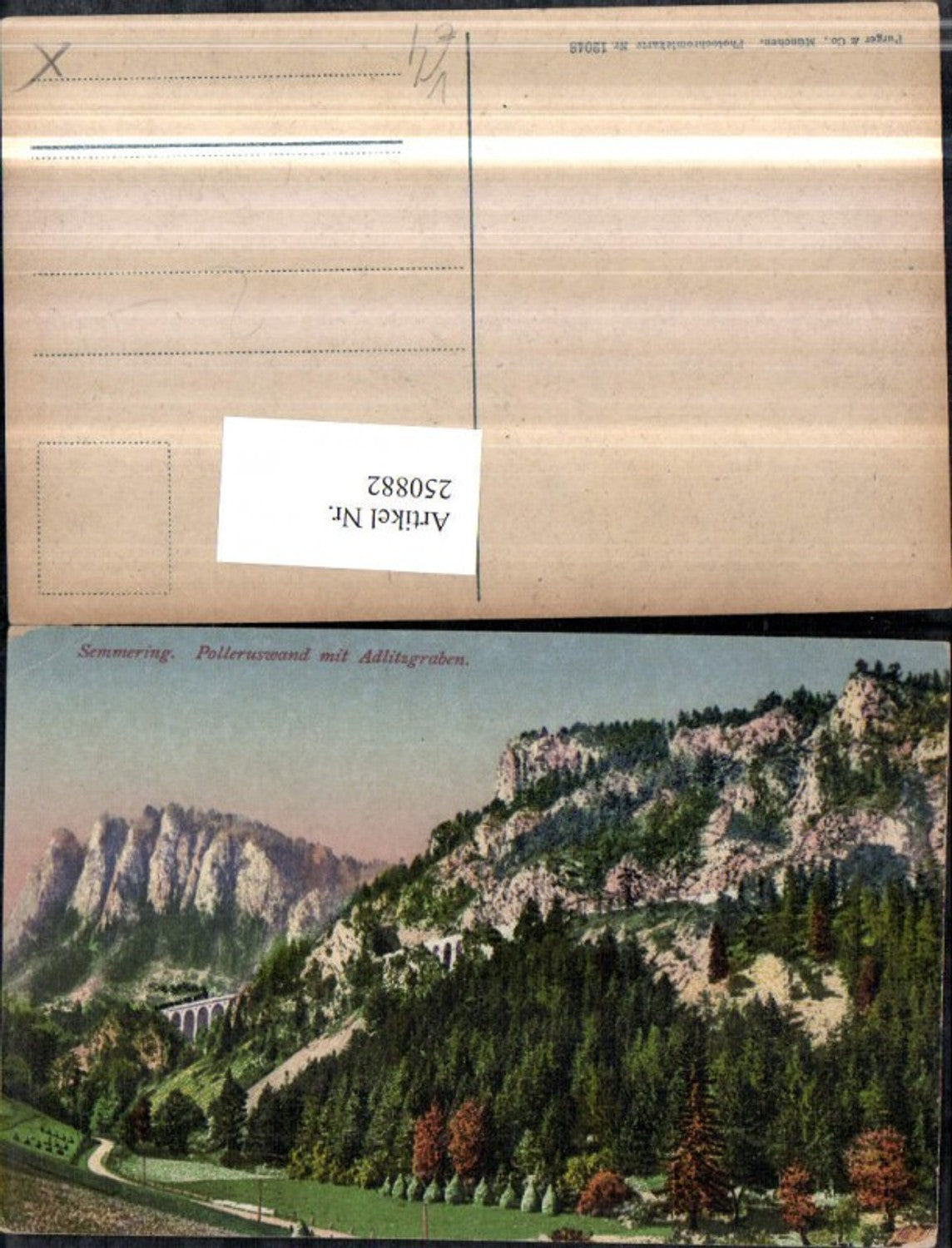 250882,Semmering Polleruswand Polleroswand m. Adlitzgraben pub Purger u. Co 12048