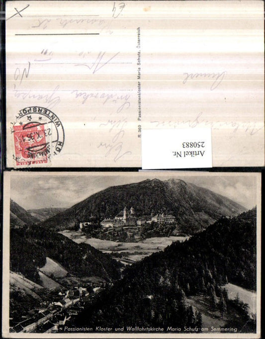 250883,Schottwien Totale Passionisten Kloster u. Kirche Maria Schutz am Semmering