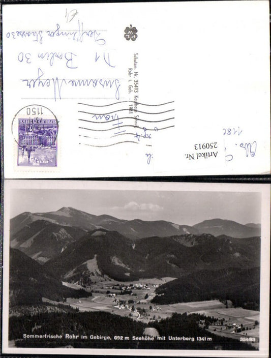 250913,Rohr im Gebirge Totale m. Unterberg
