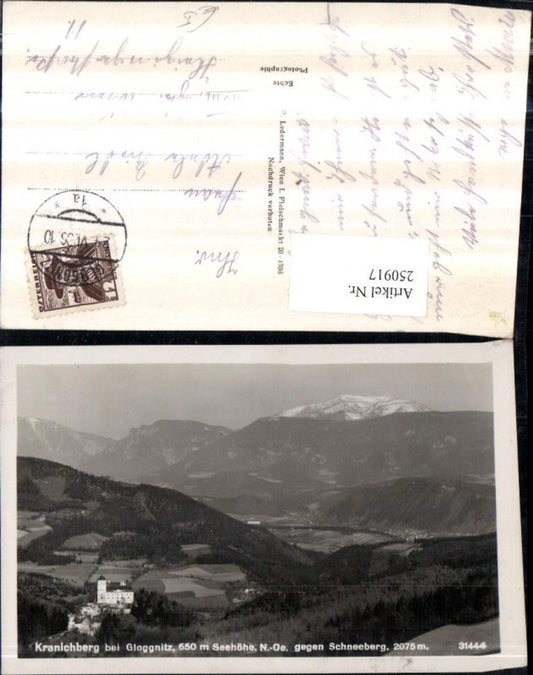 250917,Kranichberg Schloss b. Gloggnitz geg. Schneeberg