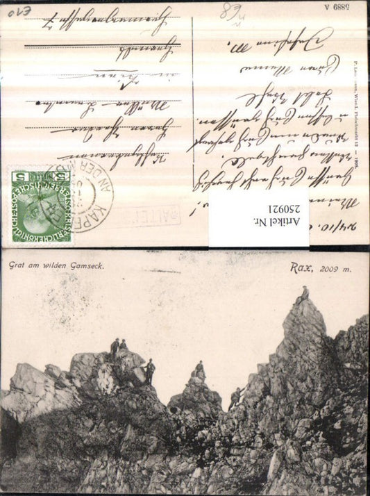 250921,Rax b. Reichenau Grat am wilden Gamseck Kletterer Wanderer