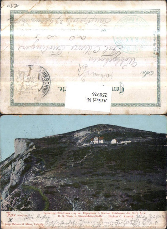 250926,Rax Erzherzog Otto-Haus b. Reichenau