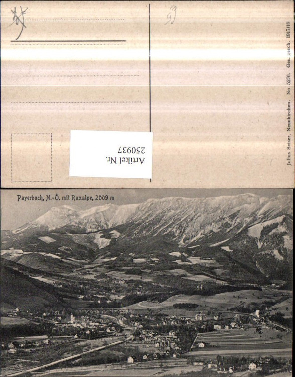 250937,Payerbach m. Raxalpe Totale