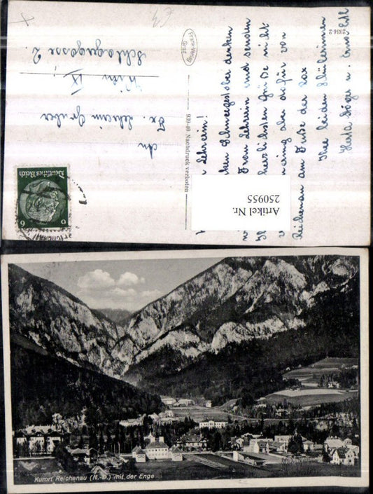250955,Reichenau an d. Rax Teilansicht m. d. Enge