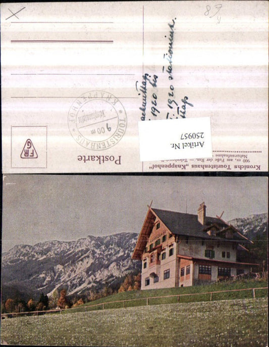 250957,Künstler AK Kronichs Touristenheim Knappenhof b. Reichenau