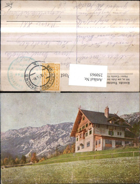 250965,Künstler AK Kronichs Touristenheim Knappenhof b. Reichenau
