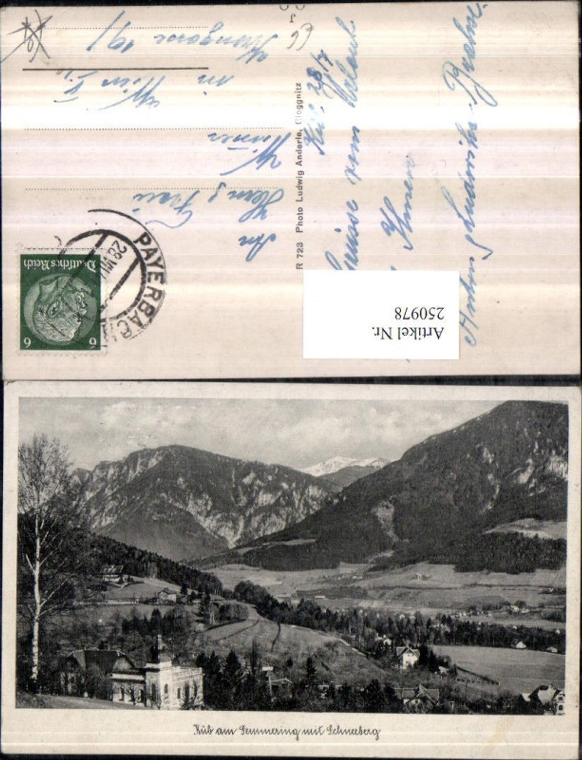 250978,Küb am Semmering m. Schneeberg