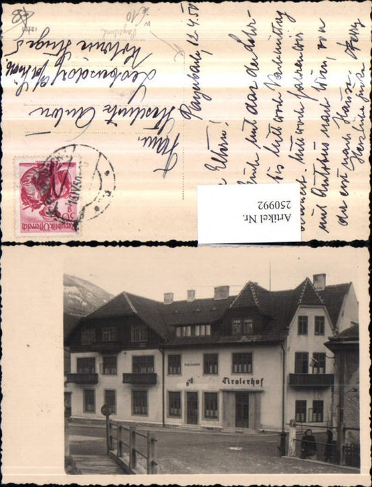 250992,Foto AK Payerbach Gasthof Tirolerhof
