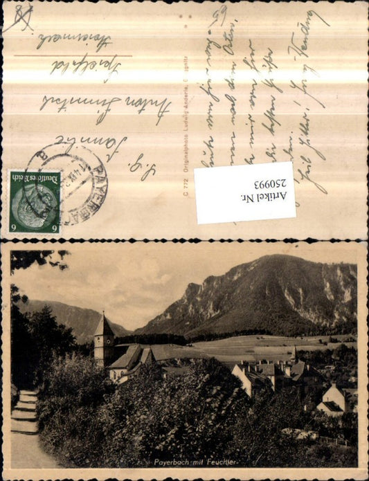 250993,Payerbach Teilansicht Kirche m. Feuchter