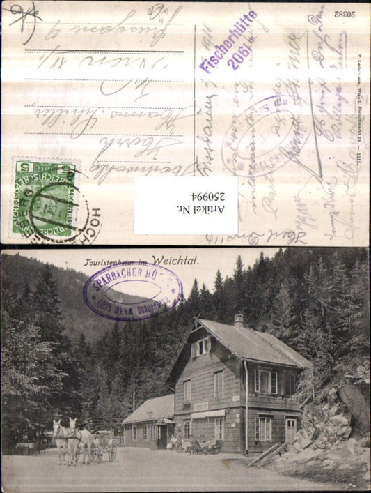 250994,Touristenheim im Weichtal b. Schwarzau im Gebirge Kutsche Pferdekutsche