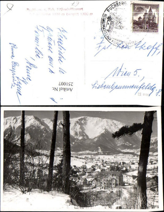 251007,Puchberg am Schneeberg Teilansicht Winterbild