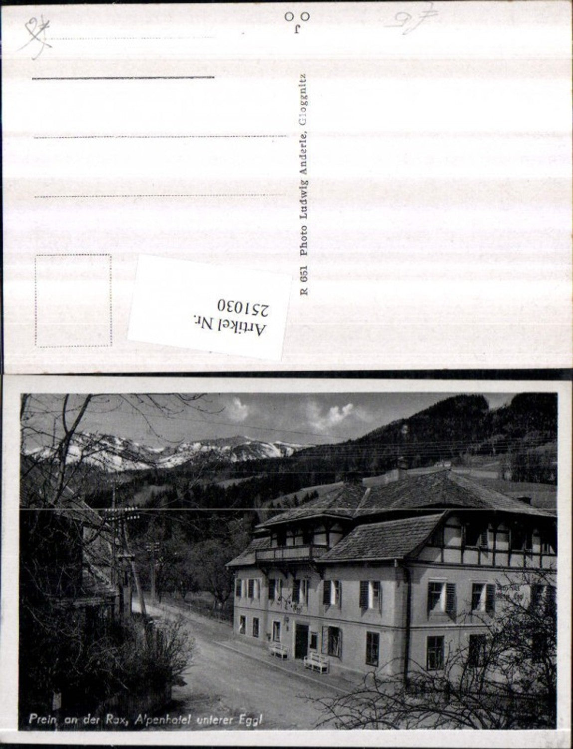 251030,Prein an d. Rax Alpehotel unterer Eggl