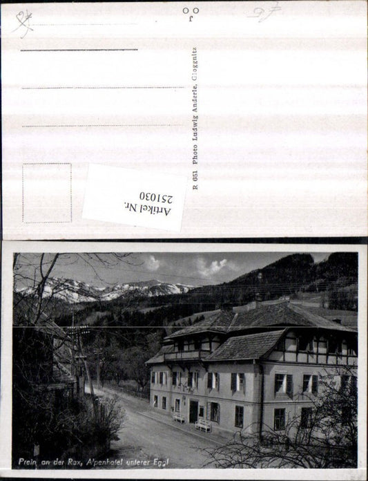 251030,Prein an d. Rax Alpehotel unterer Eggl