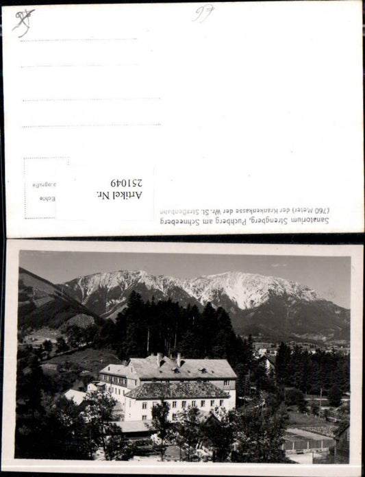 251049,Puchberg am Schneeberg Sanatorium Strengberg