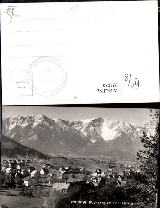 251050,Puchberg am Schneeberg Teilansicht