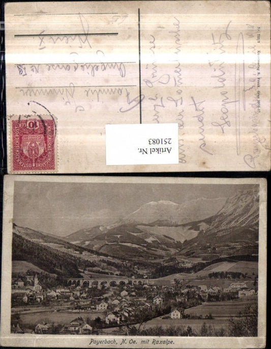 251083,Payerbach Totale m. Raxalpe