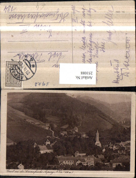 251088,Gruß aus Aspang Teilansicht Kirche