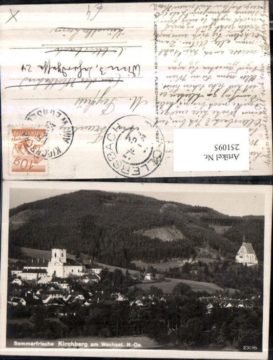 251095,Kirchberg am Wechsel Teilansicht Kirche u. Kloster