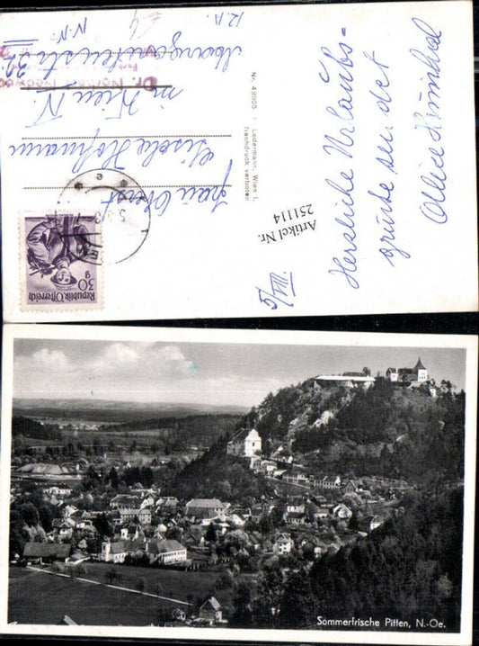 251114,Pitten Totale m. Schloss Kirche