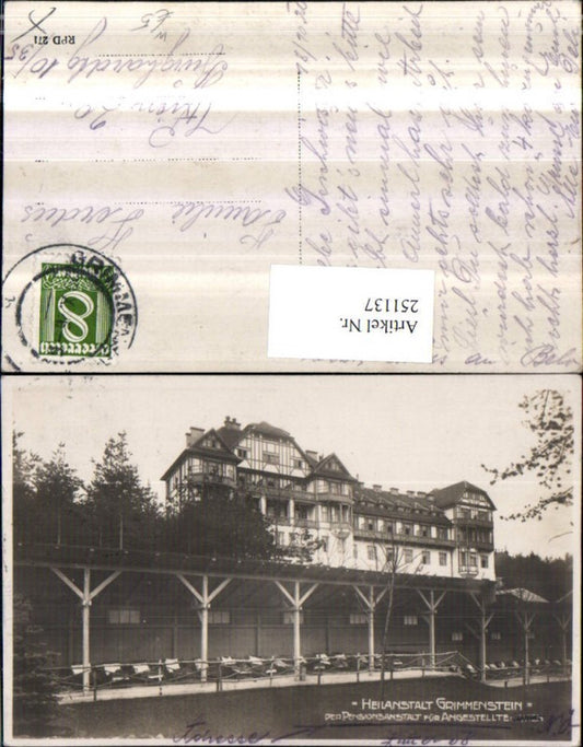 251137,Heilanstalt Grimmenstein der Pensionsanstalt für Angestellte in Wien