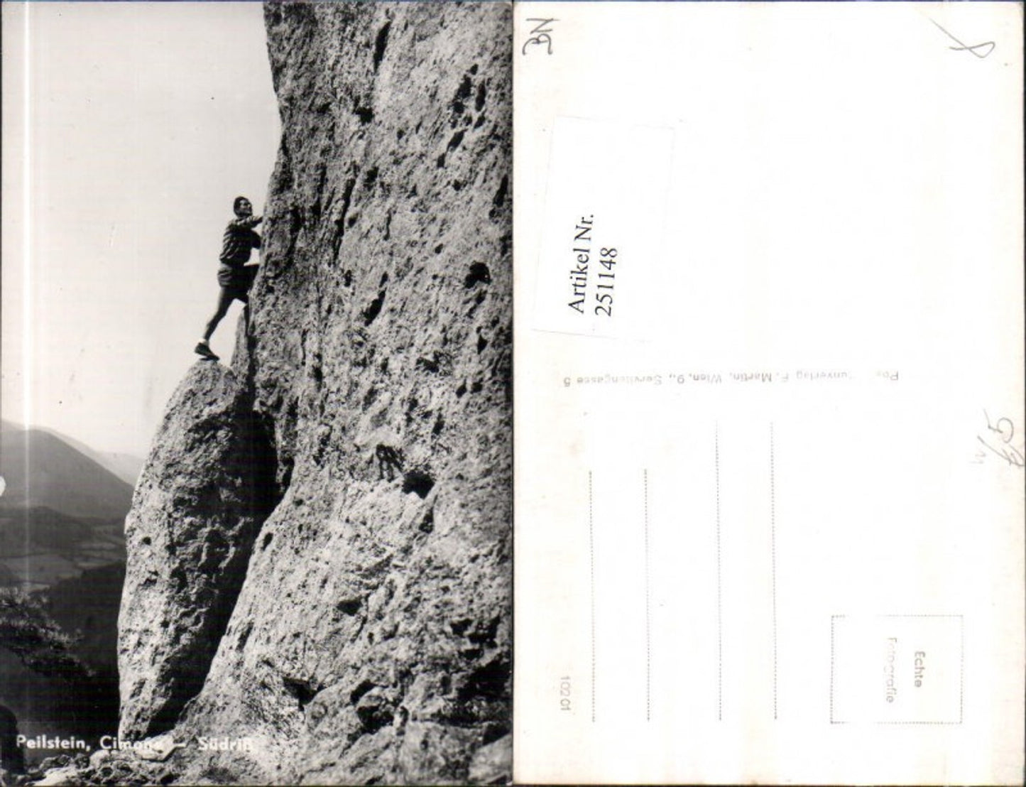 251148,Peilstein b. Altenmarkt an d. Triesting Südriss Kletterer