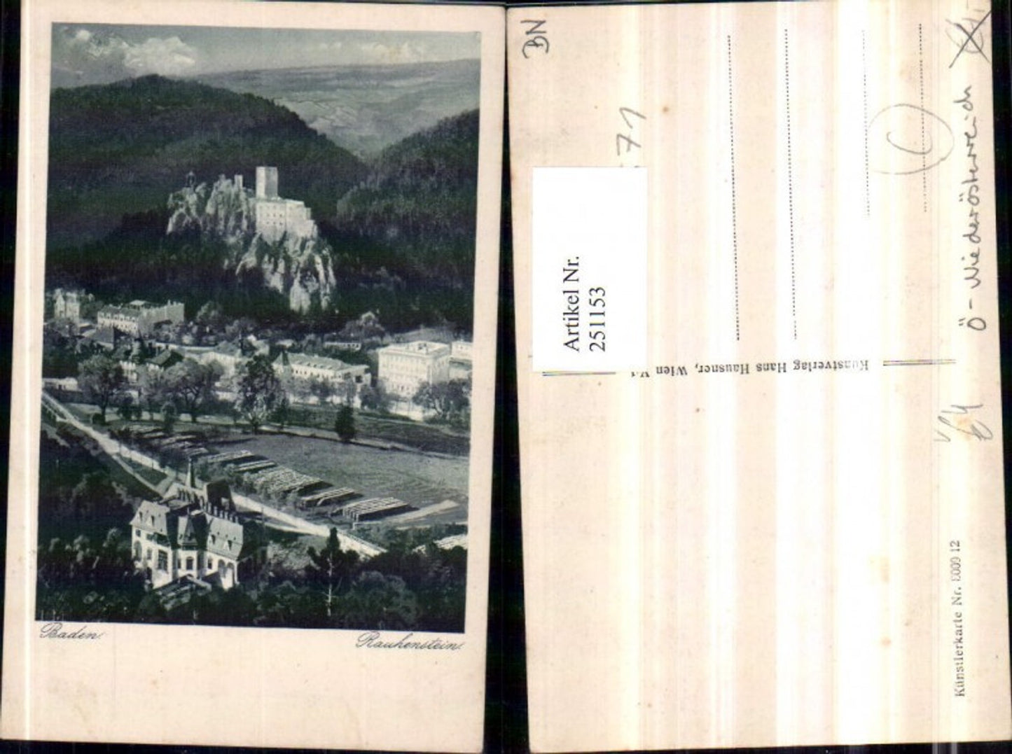 251153,Baden Rauhenstein Burg Ruine pub Hans Hausner 8009/12