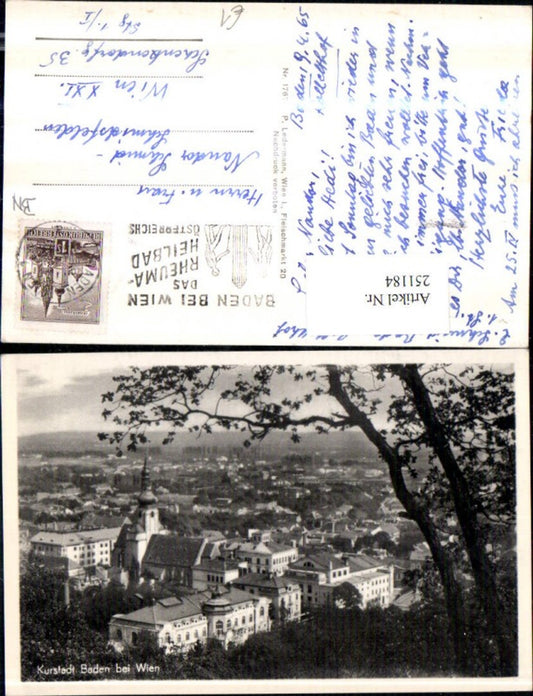 251184,Baden b. Wien Totale Kirche