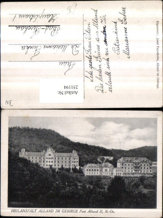 251194,Heilanstalt Alland im Gebirge b. Alland