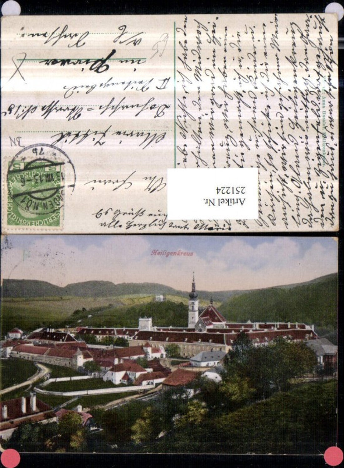 251224,Heiligenkreuz Teilansicht Stift Kirche