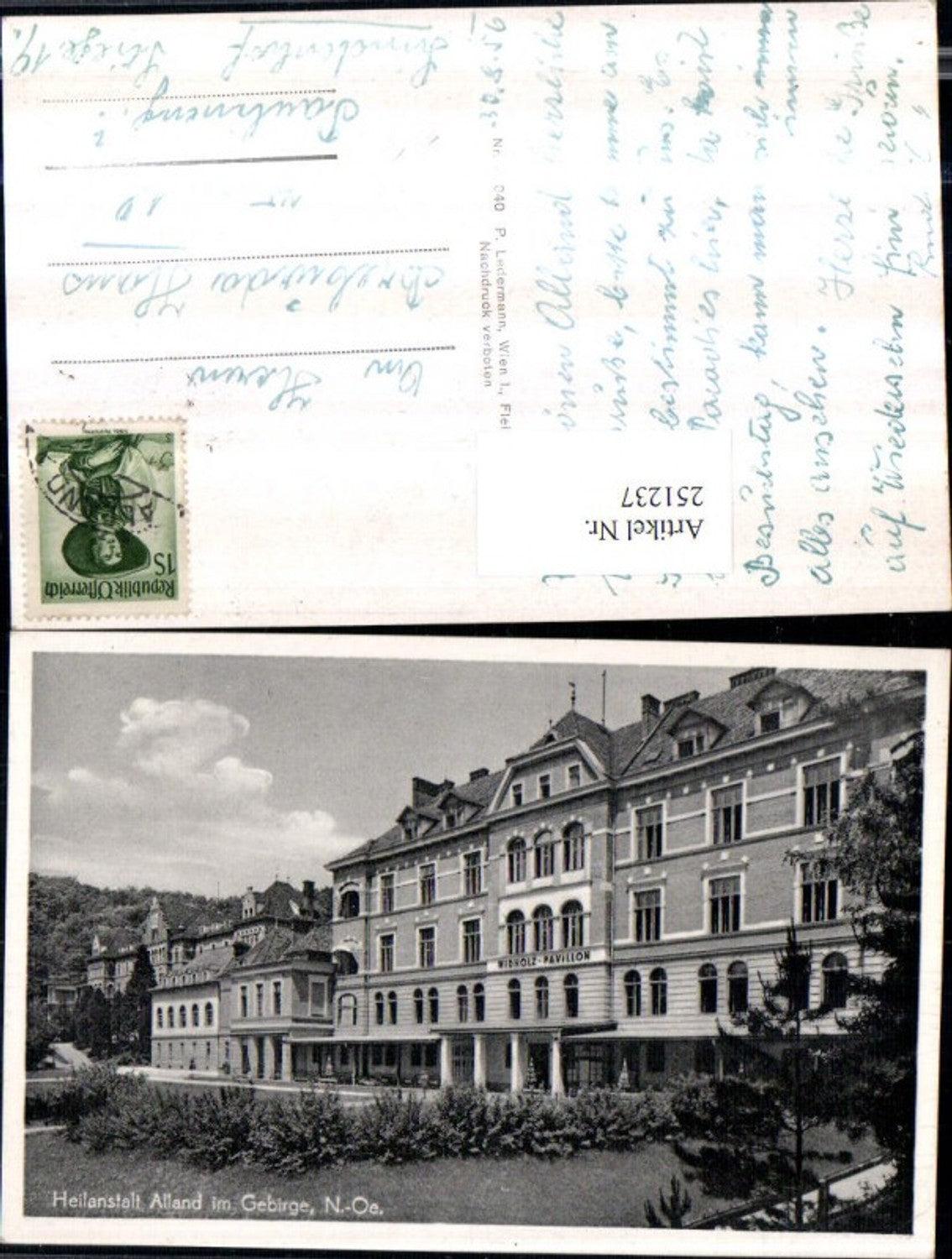 251237,Heilanstalt Alland im Gebirge Widholz-Pavillon