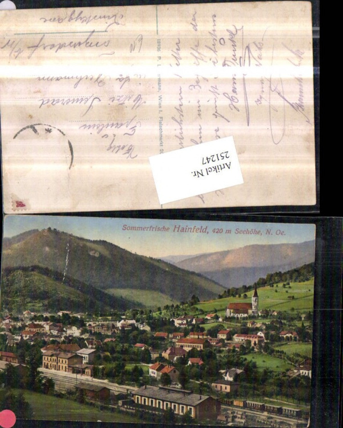 251247,Hainfeld Teilansicht Bahnhof