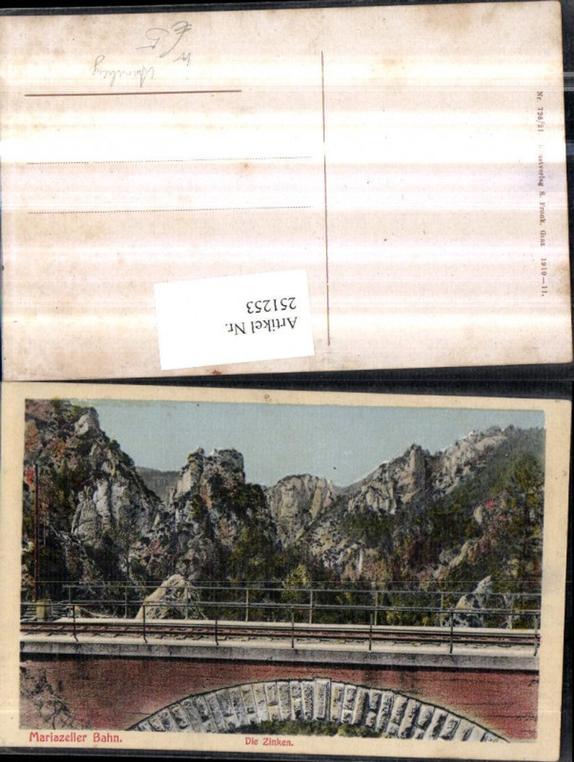 251253,Mariazeller Bahn Eisenbahnlinie Viadukt m. d. Zinken b. Annaberg