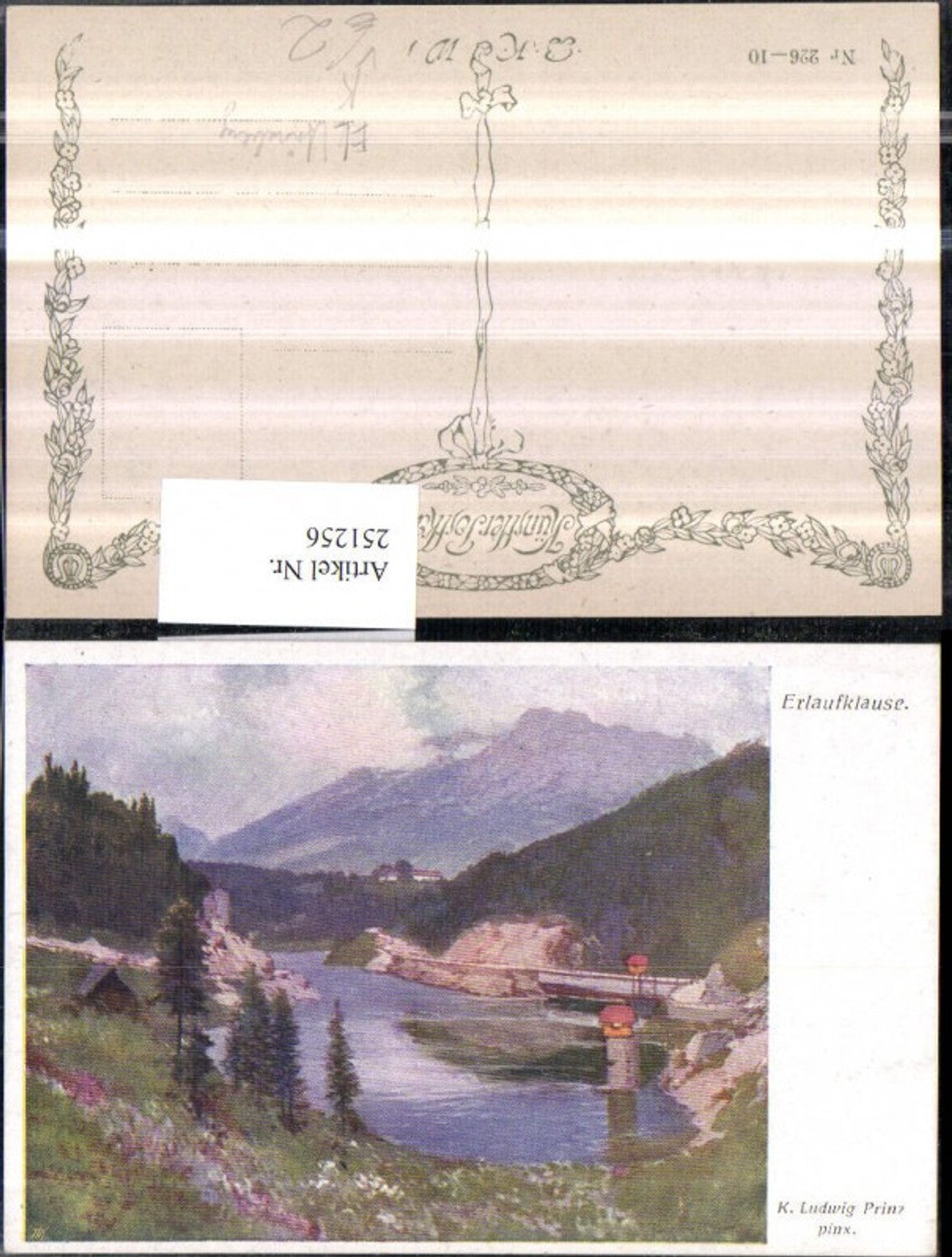 251256,Künstler AK K. Ludwig Prinz Erlaufkaluse Mariazellerbahn b. Annaberg pub Brüder Kohn B.K.W.I. 226/10