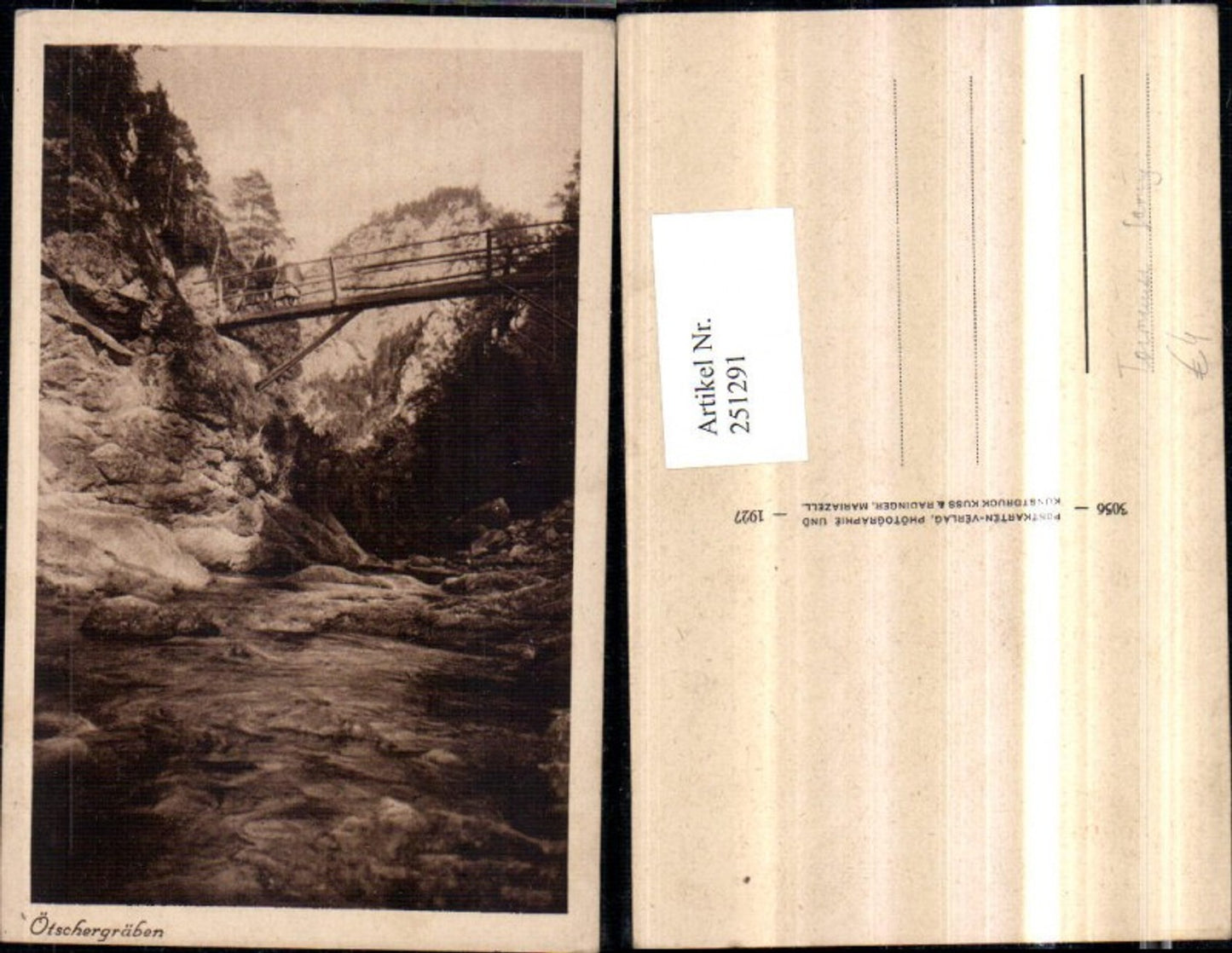 251291,Ötschergräben Tormäuer Partie Brücke b. Gaming