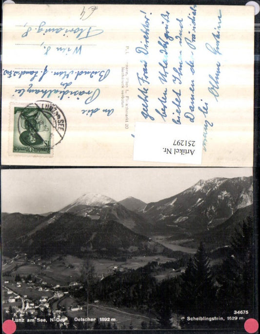 251297,Lunz am See Totale m. Ötscher u. Scheiblingstein