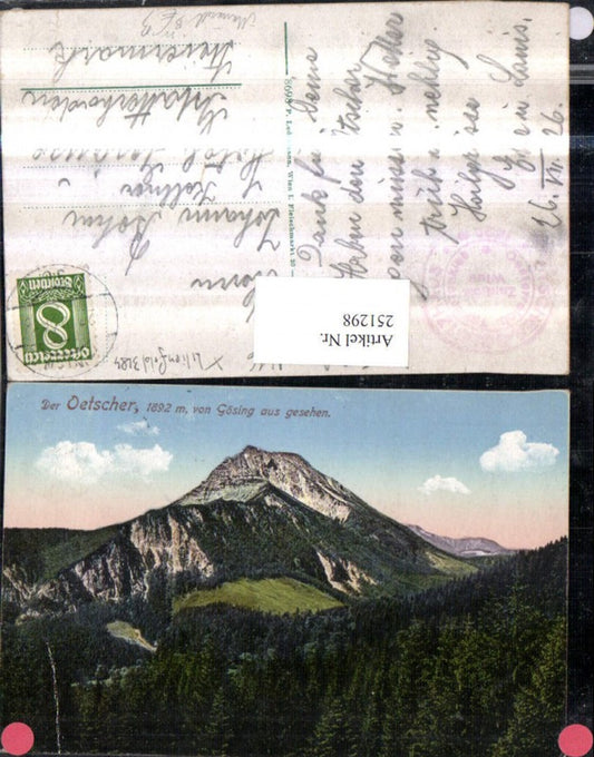 251298,Ötscher Bergkulisse von Gösing aus gesehen b. Puchenstuben