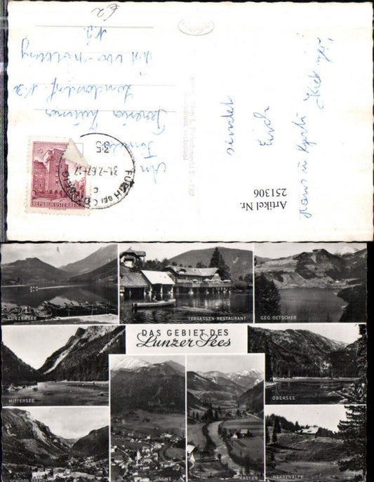 251306,Lunzer See Lunz Totale Schloss Seehof Obersee Ötscher Mittersee Restaurant Herrenalpe Mehrbildkarte