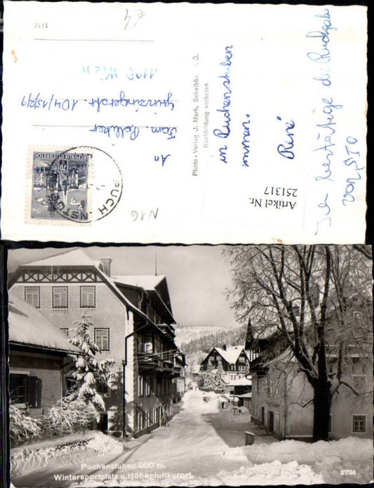 251317,Puchenstuben Straßenansicht Häuser Winterbild