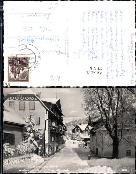 251318,Puchenstuben Straßenansicht Häuser Winterbild