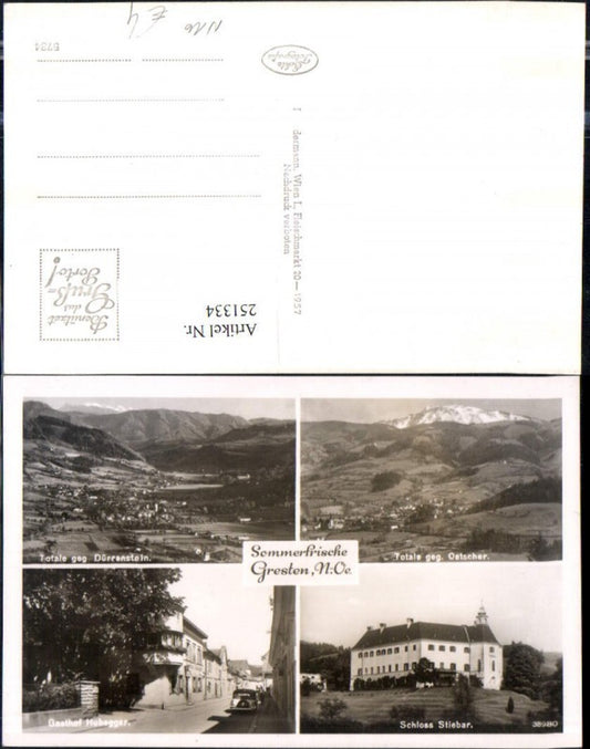 251334,Gresten Totale m. Dürnstein u. Ötscher Schloss Stiebar Gasthof Hubegger